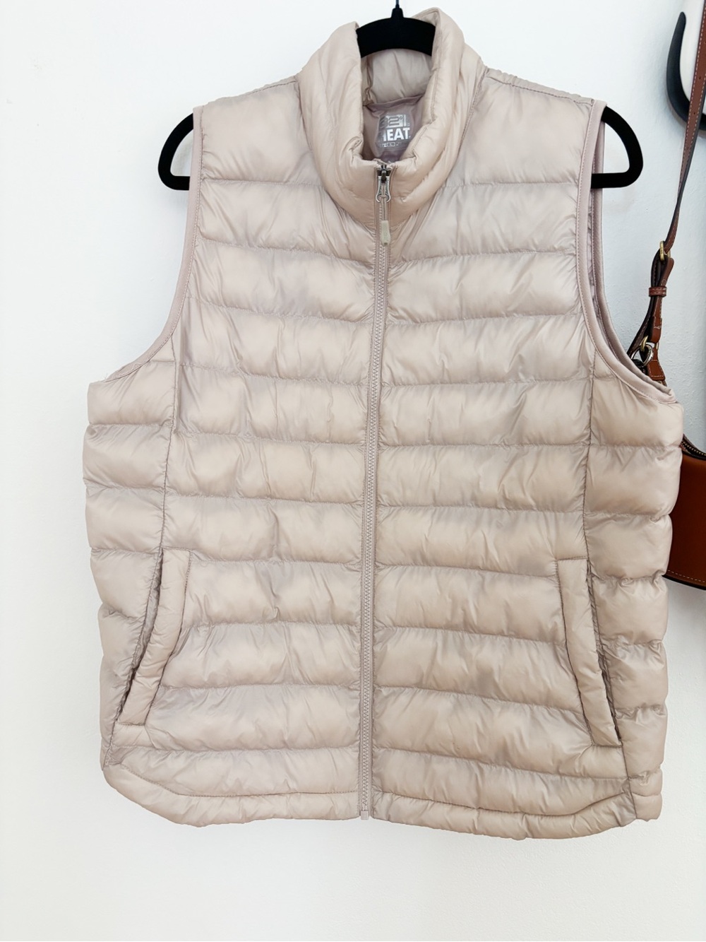 32 Degrees Lightweight Packable Vest - Light Beige Size XL